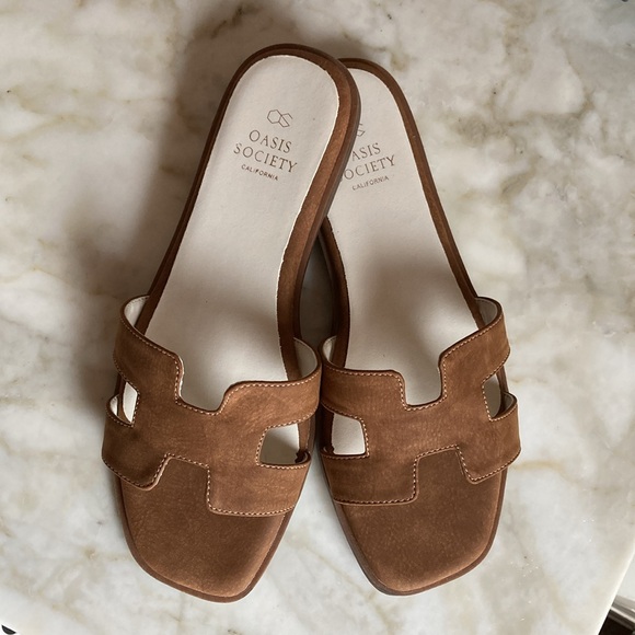 Open Society H sandal - similar to HERMÈS Oran and Steve Madden Hayden.NIB. 7.5. - Picture 4 of 7